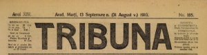 Tribuna, marti 13 septembrie 1910, nr. 185